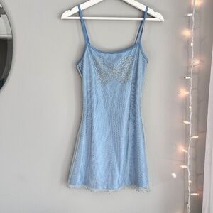 Delia’s x Dolls Kill light blue party dress